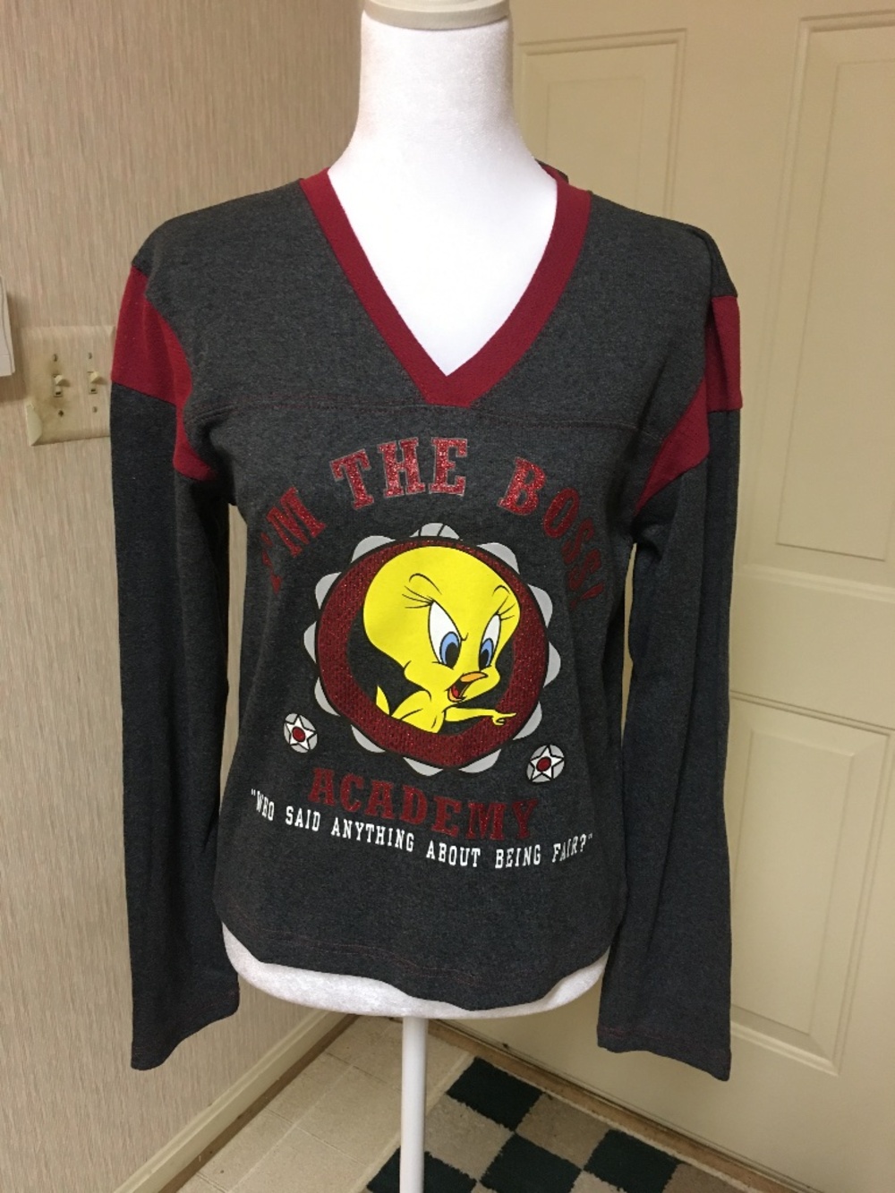 Tweety Bird Looney Tunes chartered large (youth) pullover.